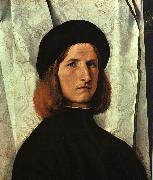 Lorenzo Lotto Portrait of a Young Man   cc oil on canvas